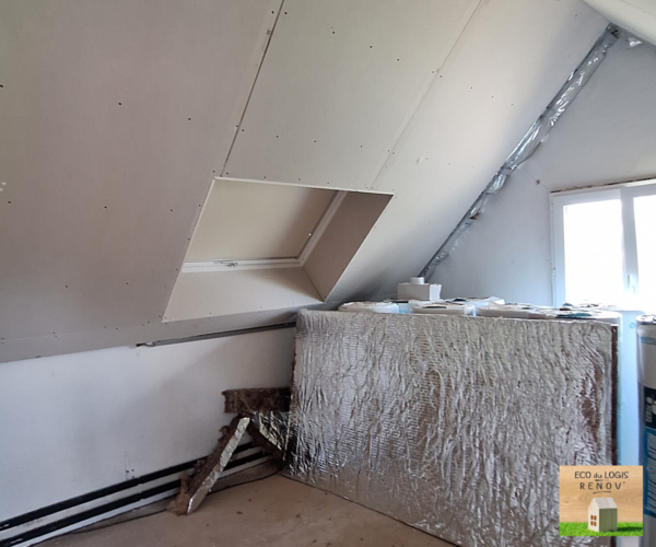 Isolation combles aménageables sur Nonancourt en Laine de Verre RTplus