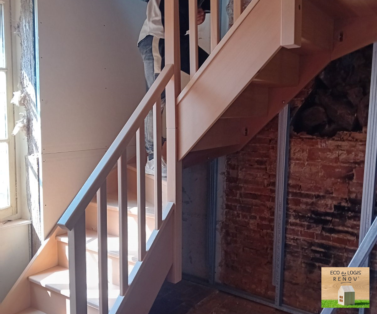 Pose d'escalier sur Nonancourt