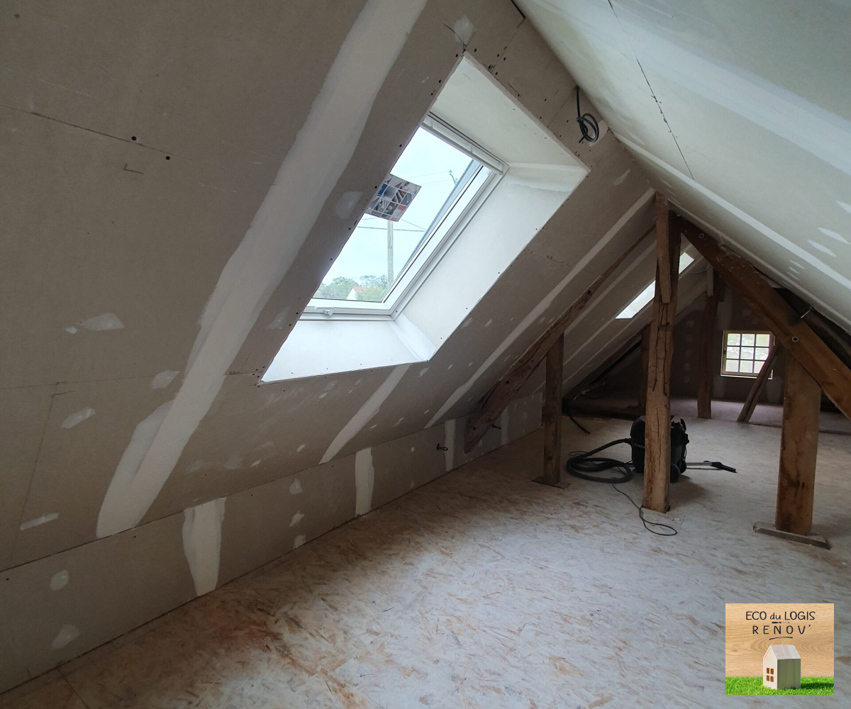 Isolation rénovation de combles aménageables