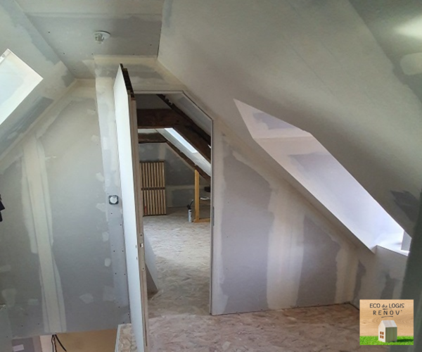 Isolation rénovation de combles aménageables