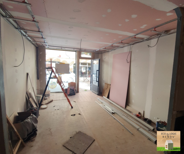 Mise aux normes coupe-feu local commercial rue de bec'ham L'Aigle